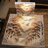 Forest Sunset puzzle puzzle 1000 pezzi
